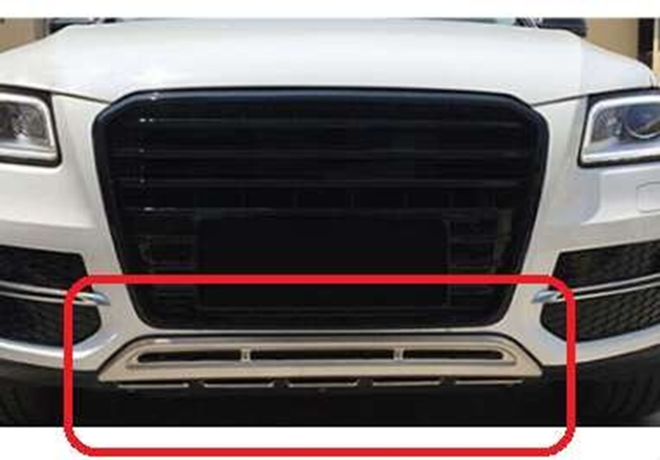 Audi Q5 Uyumlu 2010 2017 Ön Tampon Altı Krom Parça