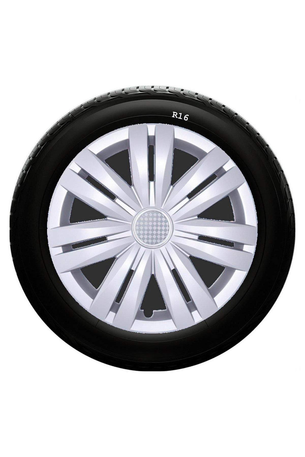 Fiat Uyumlu 16 Inc Kırılmaz SKS Jant Kapağı 1 Takım 4 Adet No:427