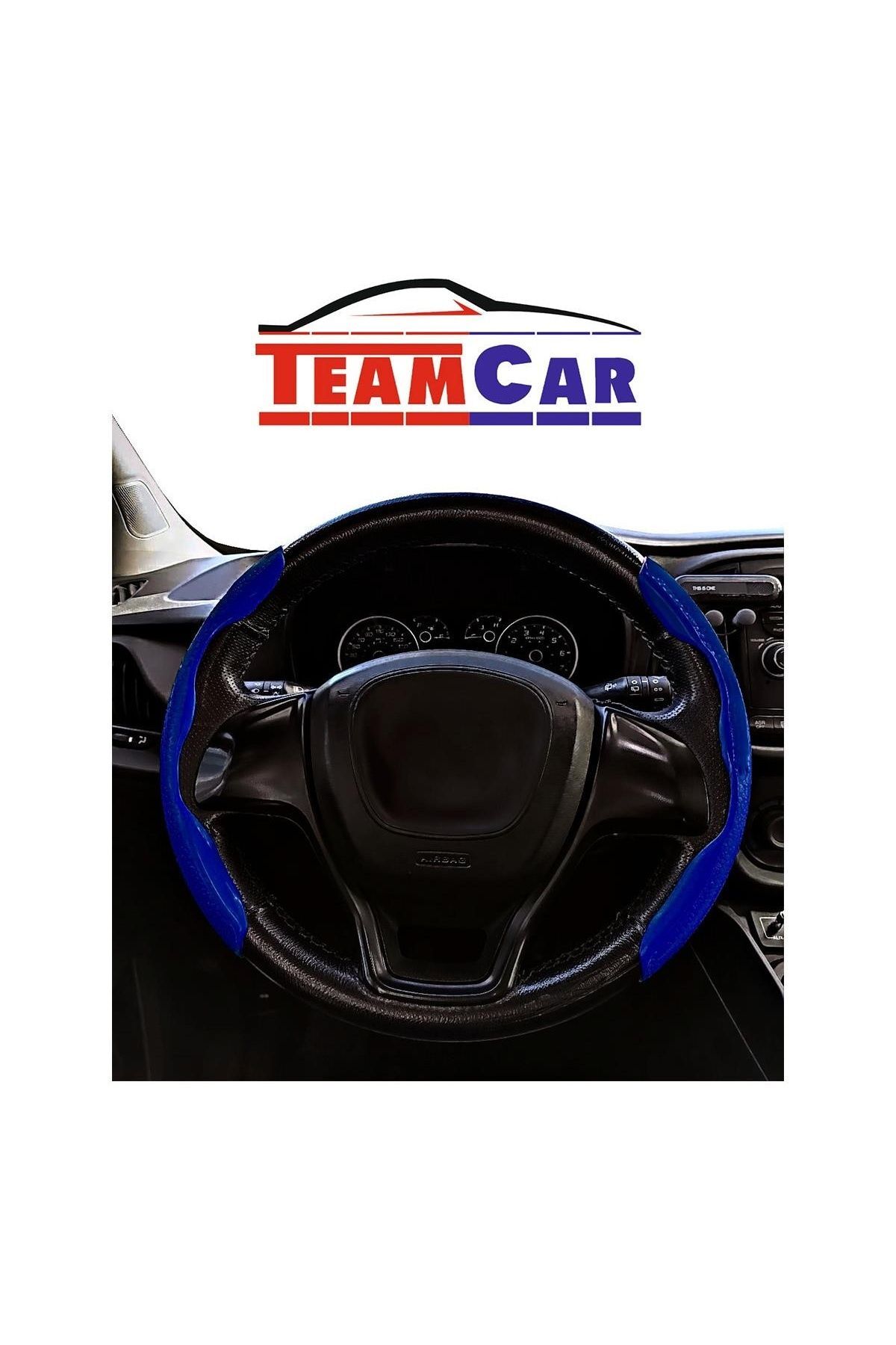 Oto Direksiyon Kaydırmaz Spor Kapak Mavi Tüm Araçlara Uyumlu