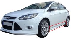 Ford Focus Uyumlu 3 Hatchback - Sedan (2012 - 2015) Yan Marşpiyel Seti (Plastik)