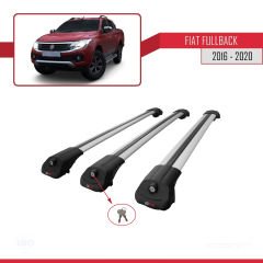 Fiat Fullback 2016-2020 Arası ile uyumlu ACE-1 Ara Atkı Tavan Barı GRİ 3 ADET BAR