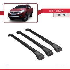 Fiat Fullback 2016-2020 Arası ile uyumlu ACE-1 Ara Atkı Tavan Barı SİYAH 3 ADET BAR