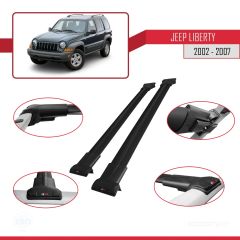 Jeep Liberty 2002-2007 Arası ile uyumlu FLY Model Ara Atkı Tavan Barı SİYAH