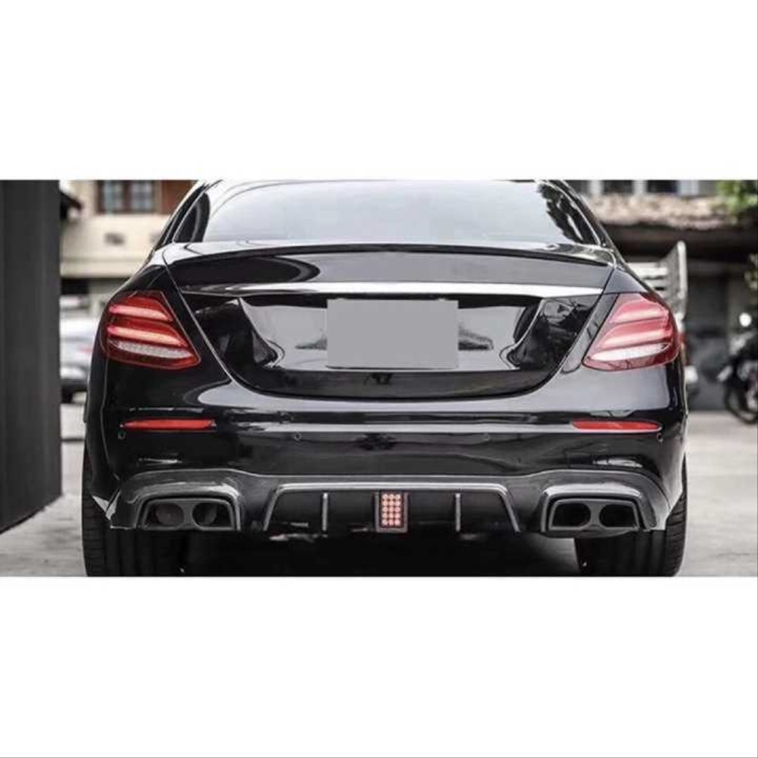 Mercedes W213 Uyumlu Custom Difüzör & Egzoz Seti (Amg Sedan) 2017+
