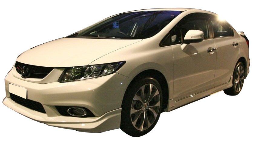 Honda Civic Uyumlu Fb7 (2012-2016) Modulo Black Edition Yan Marşpiyel Seti (Plastik)