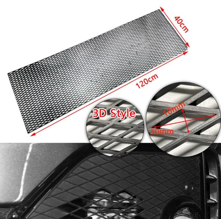 Audi Dizayn 3D Style ABS Plastik Panjur Teli 120x40 cm Siyah