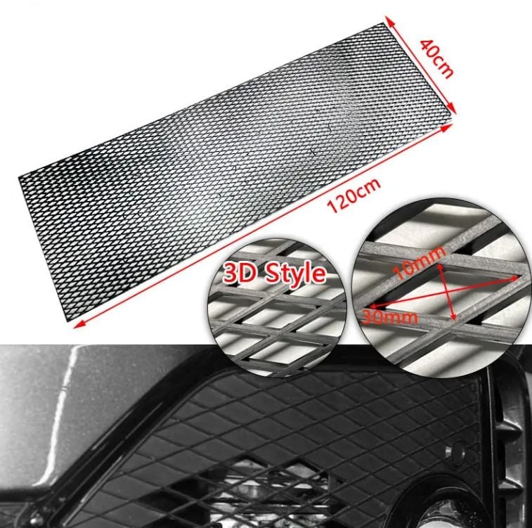 Seat Zigzag Dizayn 3D Style ABS Plastik Panjur Teli 120x40 cm Siyah