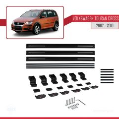 Volkswagen Touran CROSS 2007-2010 Arası ile uyumlu Basic Model Ara Atkı Tavan Barı SİYAH 3 ADET