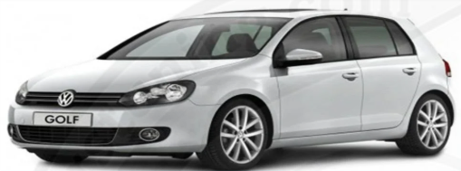 Volkswagen Uyumlu Golf Mk6 Hb 2008-2013 12 Parça Cam Çerçevesi