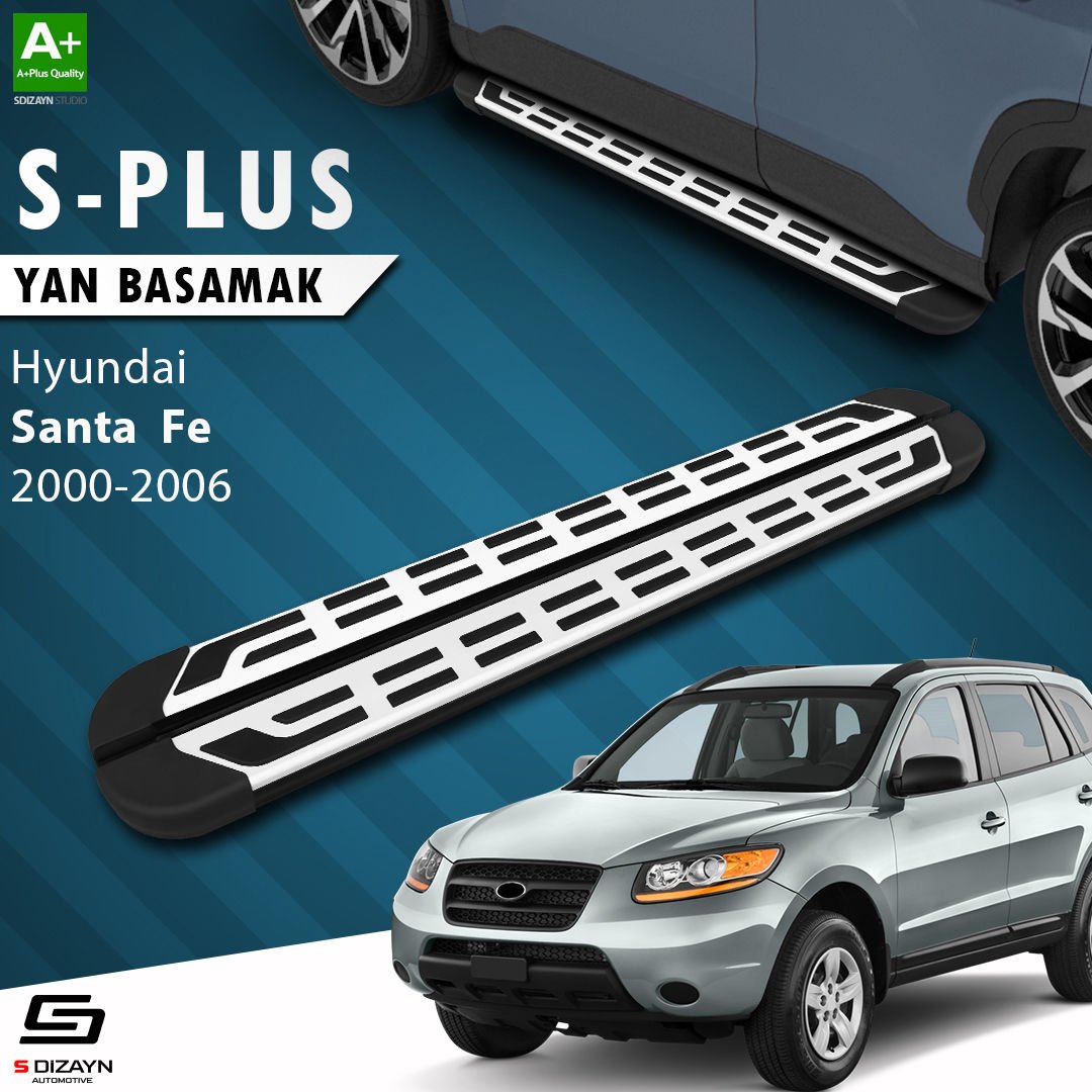 S-Dizayn Hyundai Santa Fe S-Plus Gri Yan Basamak 163 Cm 2000-2006