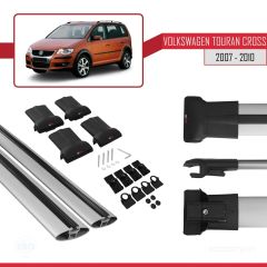 Volkswagen Touran CROSS 2007-2010 Arası ile uyumlu FLY Model Ara Atkı Tavan Barı GRİ