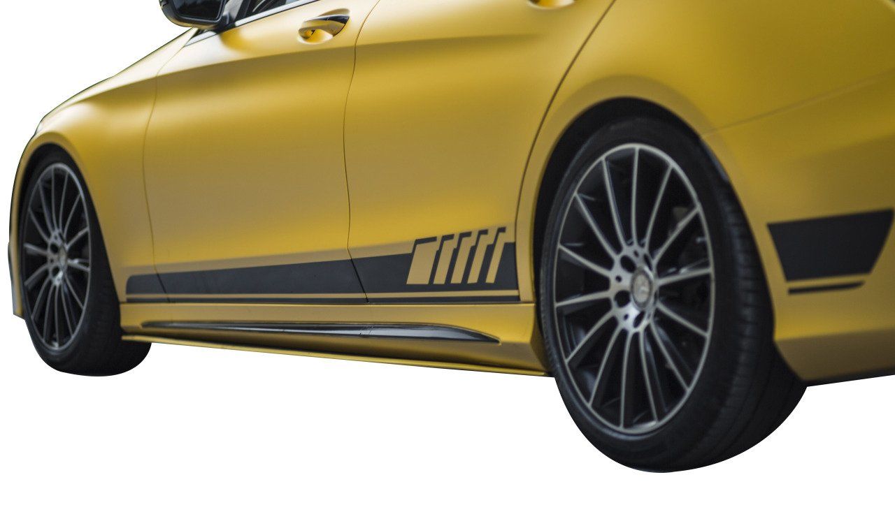 Mercedes C Uyumlu Serisi W205 (2015-2018) Amg Yan Marşpiyel Altı Lip (Plastik)