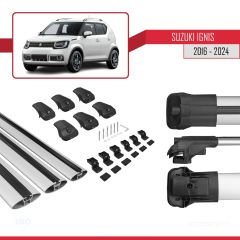 Suzuki Ignıs 2016 ve Sonrası ile uyumlu ACE-1 Ara Atkı Tavan Barı GRİ 3 ADET BAR