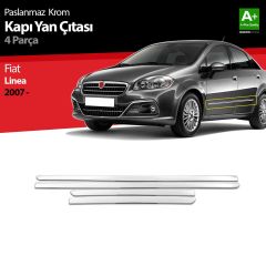 Fiat Linea Uyumlu Krom Kapı Yan Çıtası 2007 Üzeri