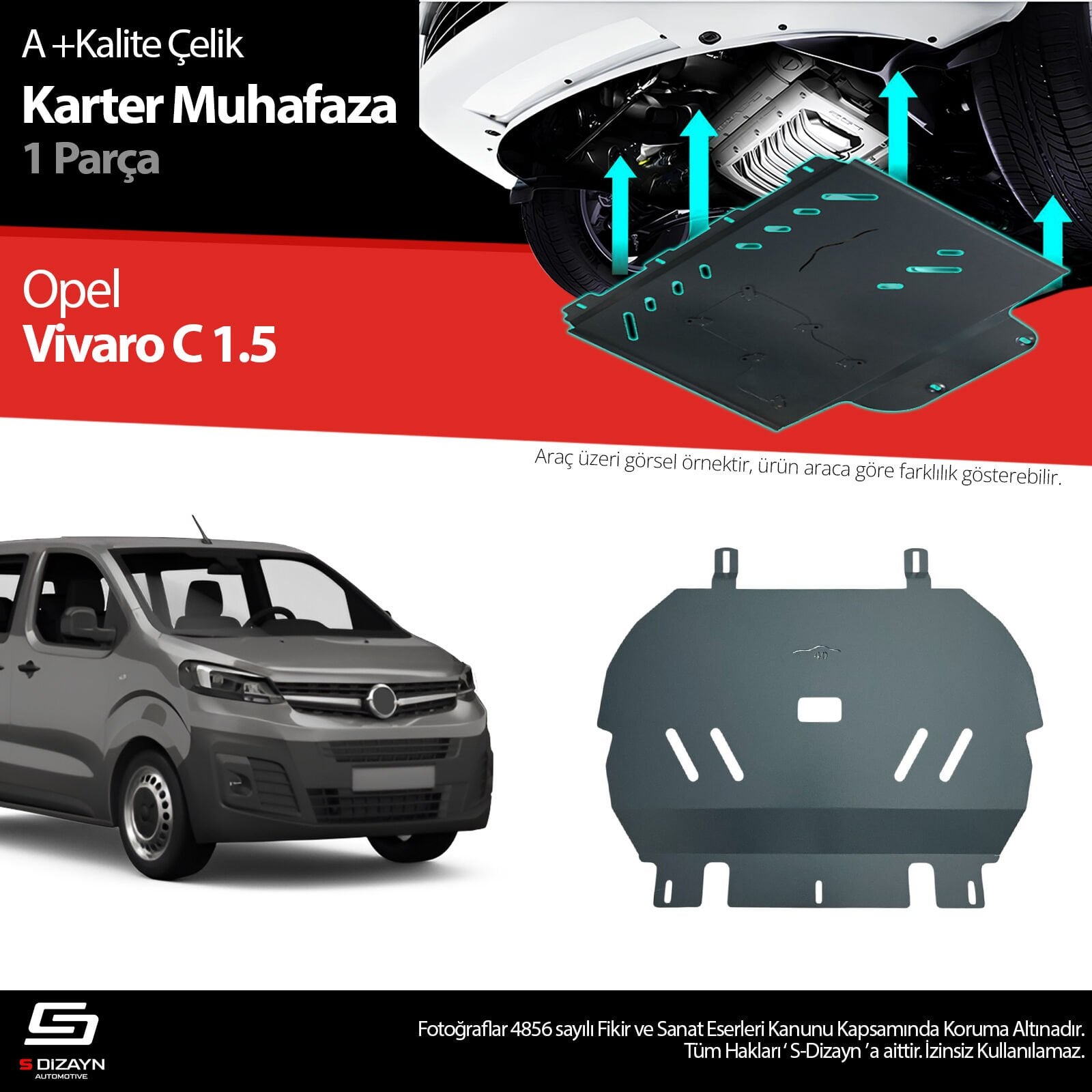 Opel Vivaro 1.5 Çelik Karter Muhafaza Koruma 2019 Üzeri