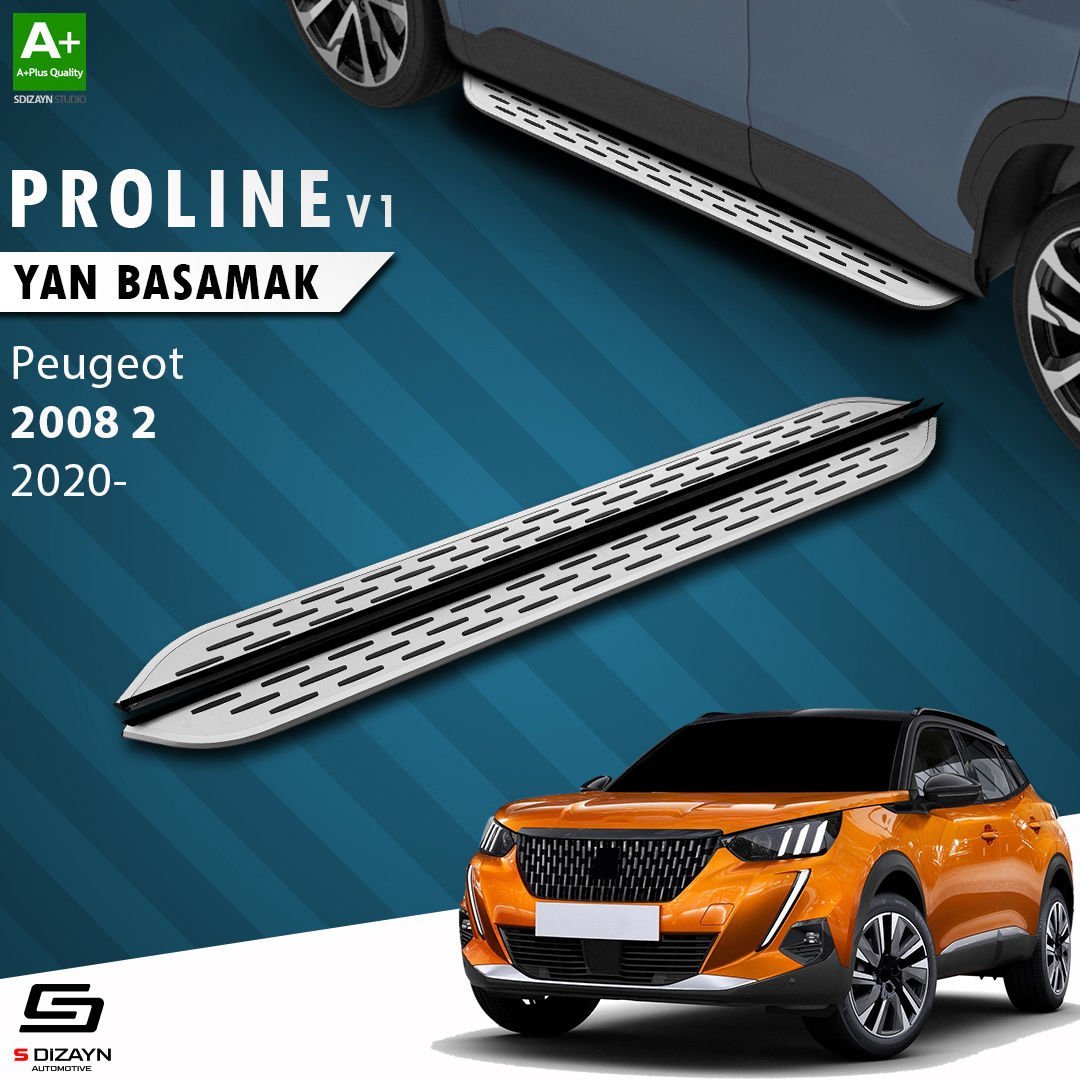 S-Dizayn Peugeot 2008 2 OEM Still Pro V1 Aluminyum Yan Basamak 183 Cm 2020 Üzeri
