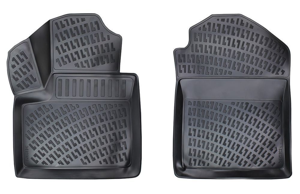 Ford Connect Uyumlu Panelvan (2 Parça) 2013 Sonrası 3D Havuzlu Siyah Paspas Seti