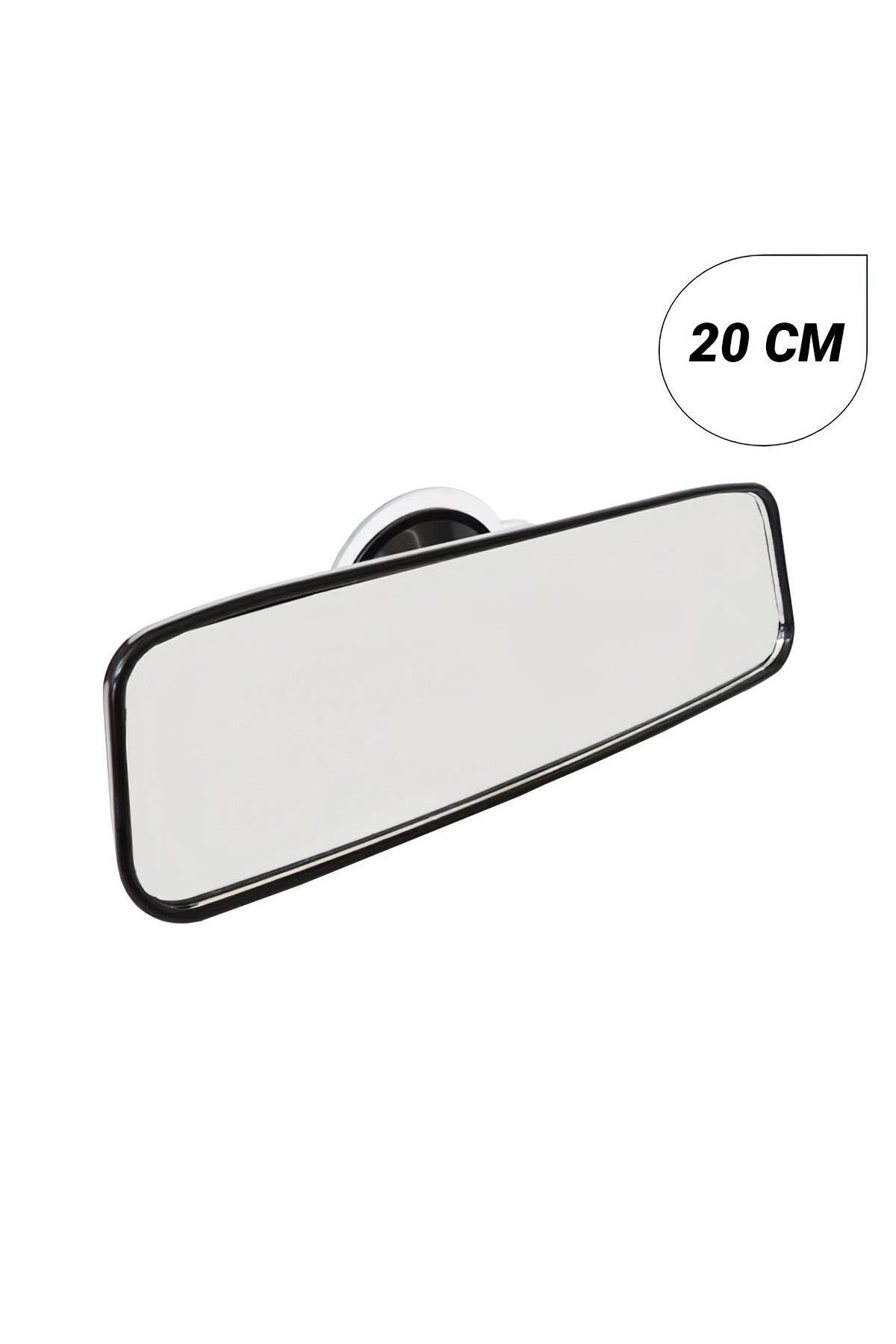 Oto Iç Dikiz Aynası Vantuzlu Ayna Düz Cam 20 Cm