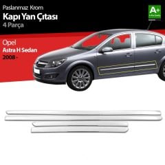 Opel Astra Uyumlu H Sedan Krom Kapı Yan Çıtası 2008 Üzeri