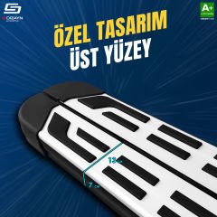 S-Dizayn Dacia Duster S-Plus Gri Yan Basamak 173 Cm 2009-2018