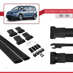 Volkswagen Touran CROSS 2010-2015 Arası ile uyumlu FLY Model Ara Atkı Tavan Barı SİYAH