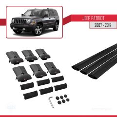 Jeep Patriot 2007-2017 Arası ile Uyumlu FLY Model Ara Atkı Tavan Barı SİYAH 3 ADET BAR