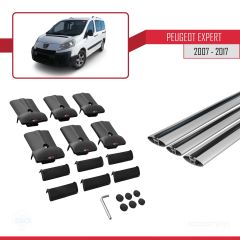 Peugeot Expert 2007-2017 Arası ile uyumlu FLY Model Ara Atkı Tavan Barı GRİ 3 ADET BAR