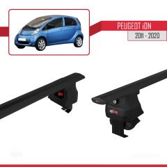 Peugeot ION 2011-2020 Arası ile uyumlu ACE-4 Ara Atkı Tavan Barı SİYAH