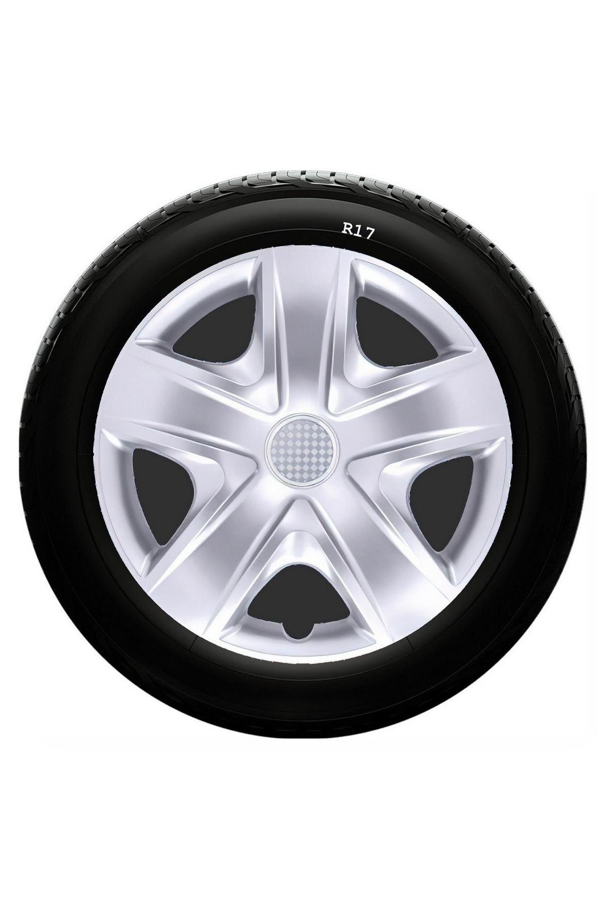 Renault Uyumlu 17 Inc Kırılmaz SKS Jant Kapağı 1 Takım 4 Adet No:500