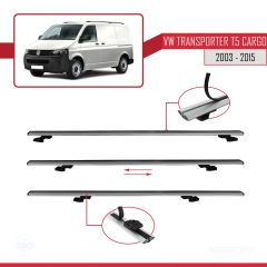 Volkswagen Transporter (T5) 2003-2015 Arası ile uyumlu Basic Model Ara Atkı Tavan Barı GRİ 3 ADET