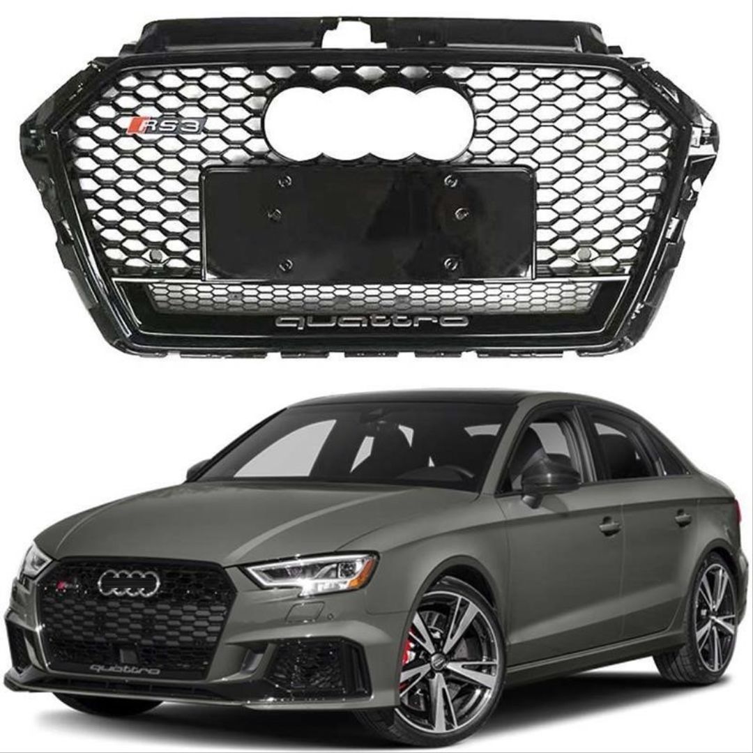 Audi A3 Uyumlu 2016-2020 Panjur Rs3 Siyah