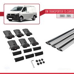 Volkswagen Transporter (T5) 2003-2015 Arası ile uyumlu FLY Model Ara Atkı Tavan Barı GRİ 3 ADET BAR