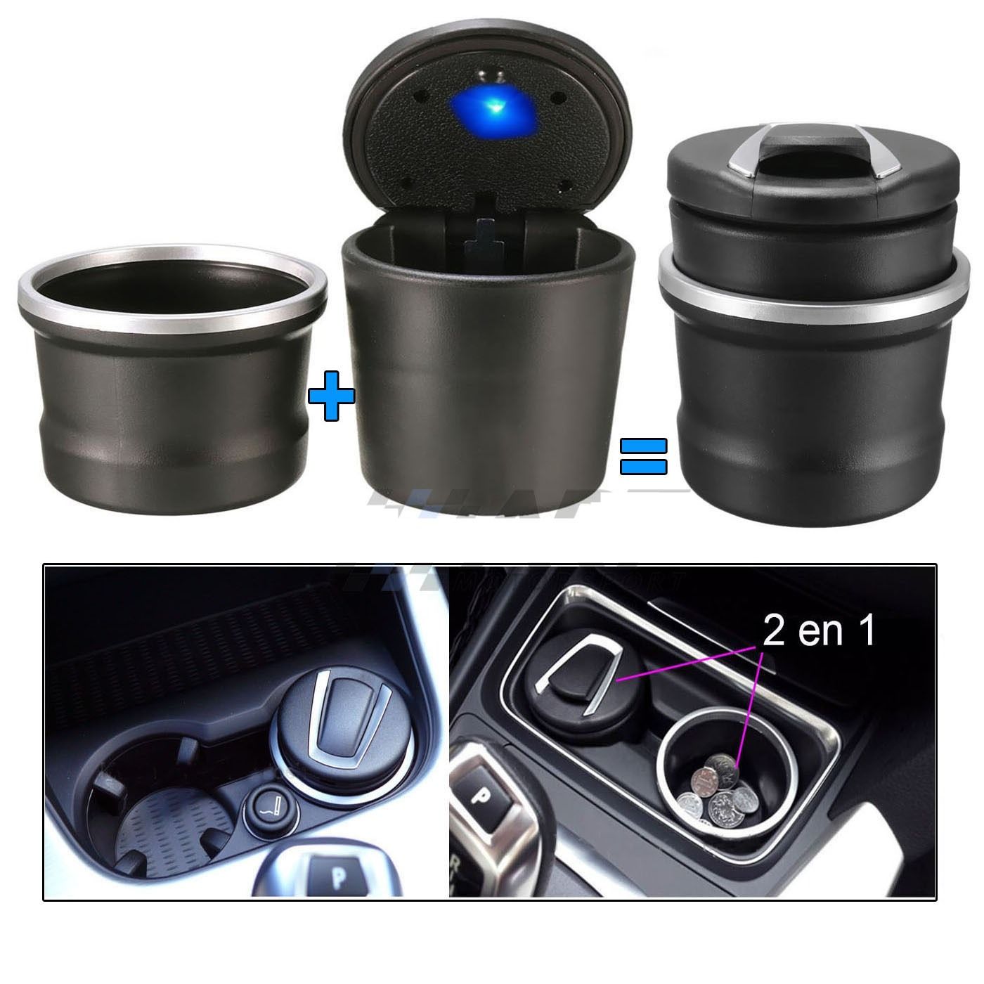 Oto Araç Işıklı Küllük  / Icku37