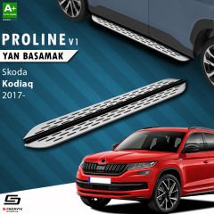 S-Dizayn Skoda Kodiaq OEM Still Pro V1 Aluminyum Yan Basamak 193 Cm 2017 Üzeri
