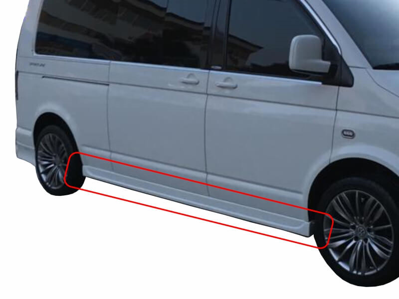 Volkswagen Caravelle Uyumlu T5.5 Marşpiyel 2 Parça (U.Ş) Fiber 2010-2015