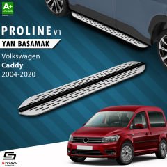 S-Dizayn VW Caddy 3 OEM Still Pro V1 Aluminyum Yan Basamak 193 Cm 2004-2020