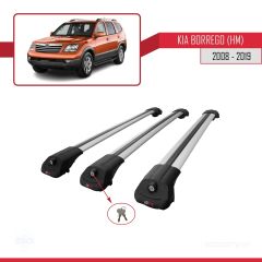 Kia Borrego (HM) 2008-2019 Arası ile uyumlu ACE-1 Ara Atkı Tavan Barı GRİ 3 ADET BAR