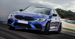 Bmw 3 Uyumlu Serisi G20 2019+ M3 Böbrek (Cift Cızgı Panjur) - Piano Black