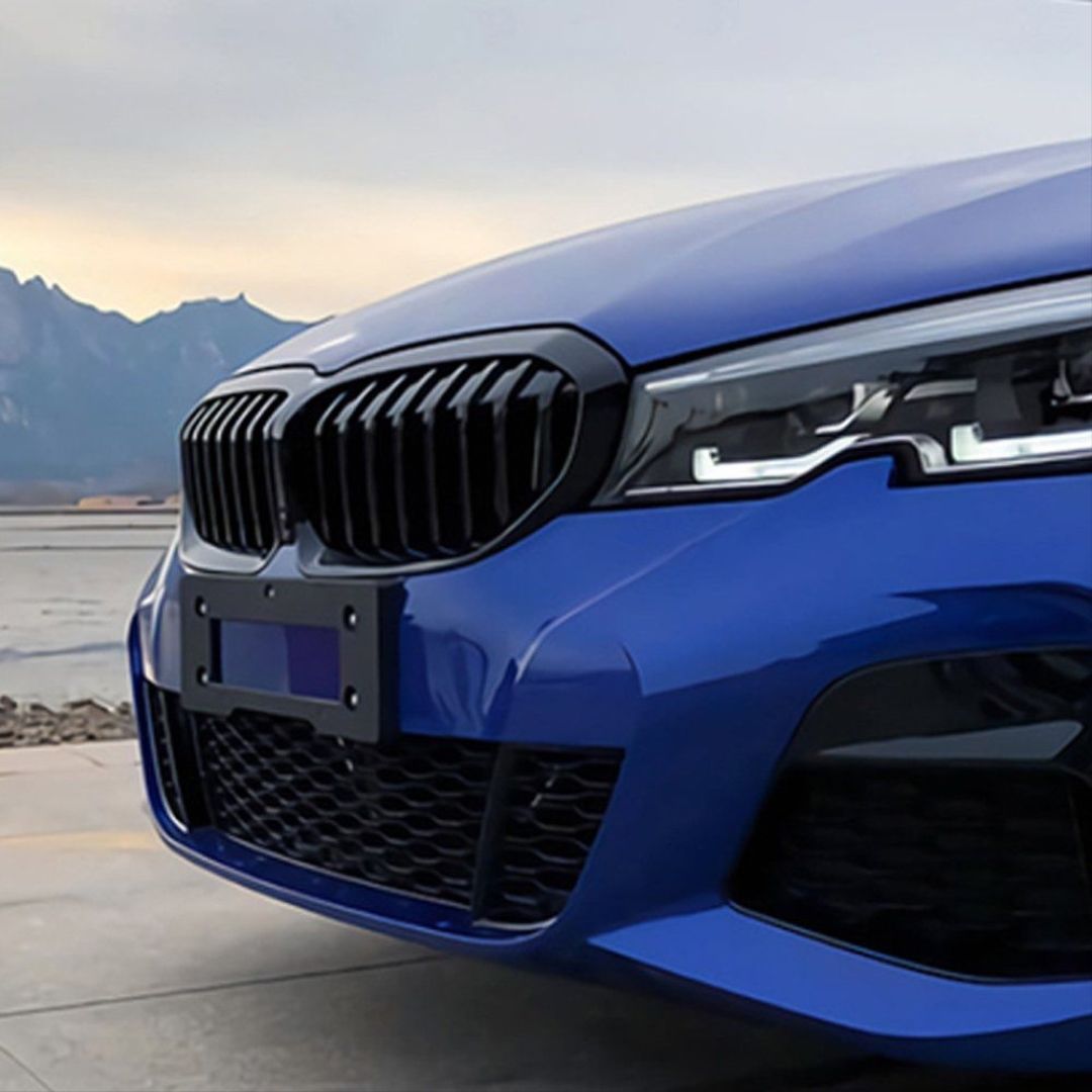 Bmw 3 Uyumlu Serisi G20 2019+ M3 Böbrek (Cift Cızgı Panjur) - Piano Black