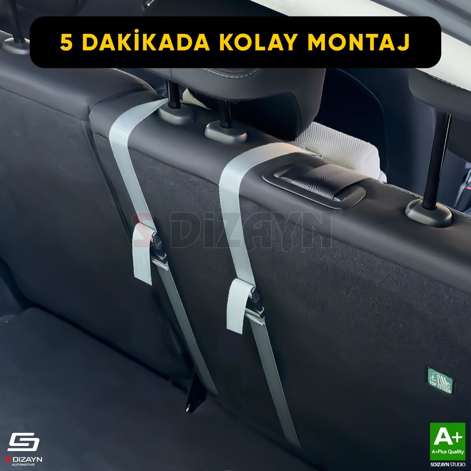 S-Dizayn Universal Arka Koltuk Kol Dayama Kolçak Gri A+ Kalite