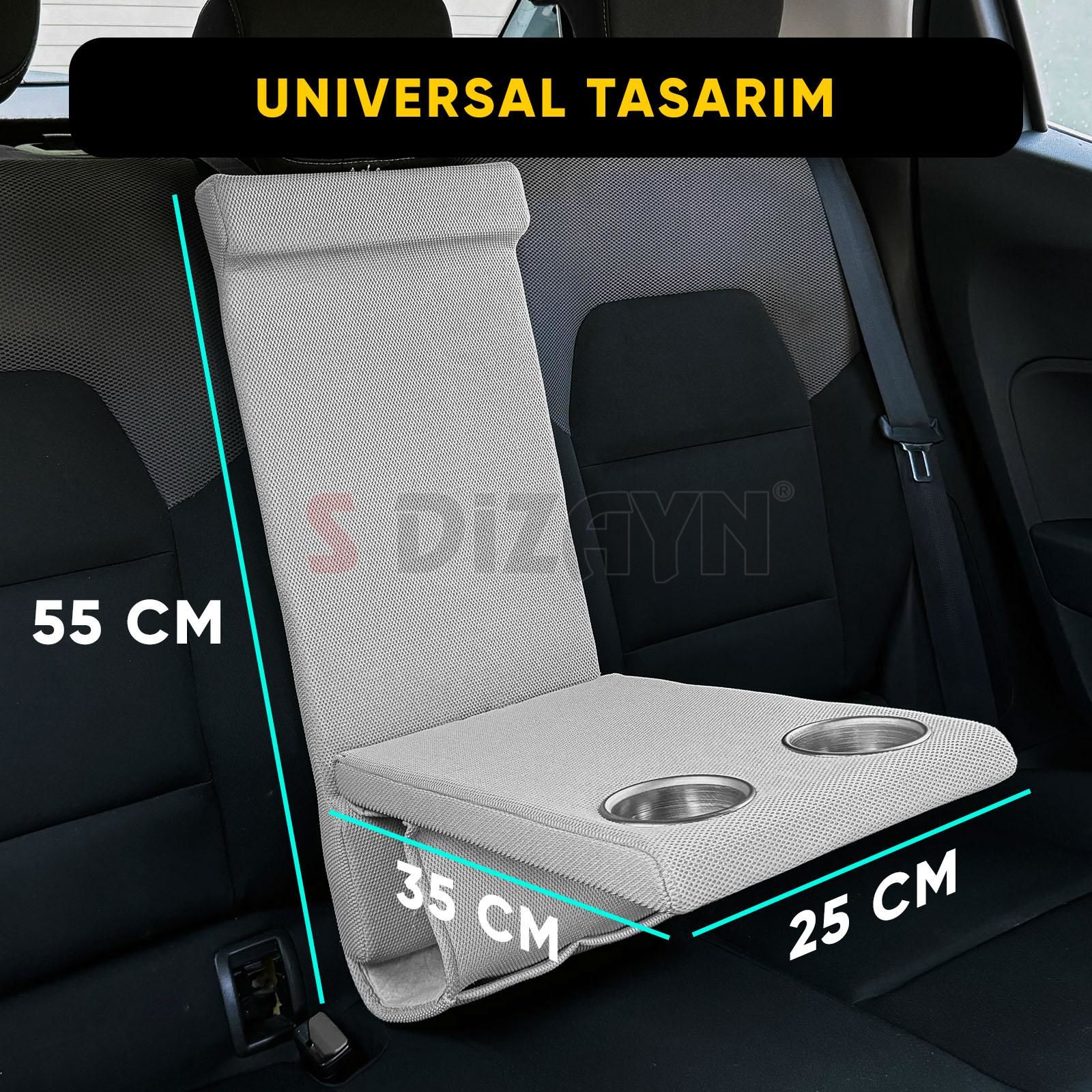 S-Dizayn Universal Arka Koltuk Kol Dayama Kolçak Gri A+ Kalite