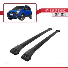Fiat Panda Cross 2014 ve Sonrası ile uyumlu ACE-1 Ara Atkı Tavan Barı SİYAH