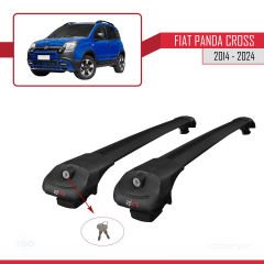 Fiat Panda Cross 2014 ve Sonrası ile uyumlu ACE-1 Ara Atkı Tavan Barı SİYAH