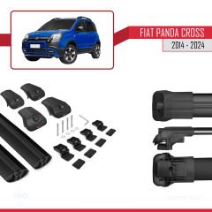 Fiat Panda Cross 2014 ve Sonrası ile uyumlu ACE-1 Ara Atkı Tavan Barı SİYAH