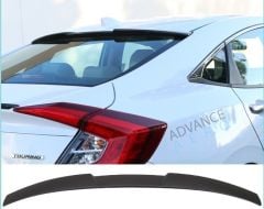 Honda Civic Uyumlu Fc5 Cam Üstü Spoiler Beyaz Boyalı