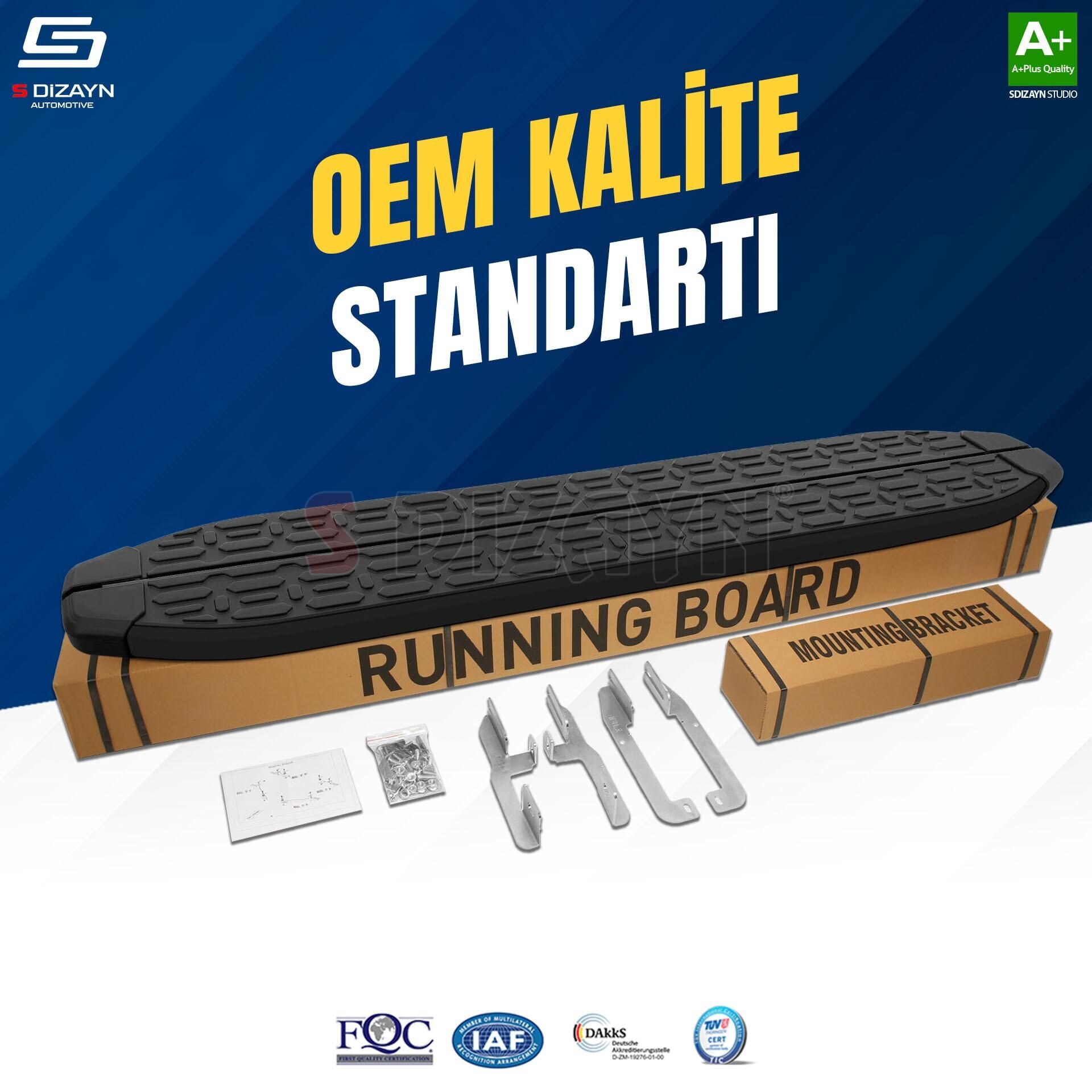 S-Dizayn Opel Grandland X 2 Hybrid Evo Siyah Yan Basamak 183 Cm 2024 Üzeri A+ Kalite