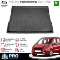 S-Dizayn Ford Courier 3D Pro Bagaj Havuzu 2014-2024 A+ Kalite