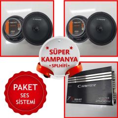 Cadence Fx64 Uyumlu 2Tk 16 Cm Midrange Cadence Tx70 4 Kanal Amfi