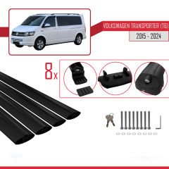Volkswagen Transporter (T6) 2015 ve Sonrası ile uyumlu ACE-1 Ara Atkı Tavan Barı SİYAH 4 ADET BAR