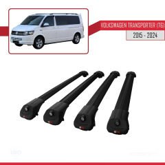 Volkswagen Transporter (T6) 2015 ve Sonrası ile uyumlu ACE-1 Ara Atkı Tavan Barı SİYAH 4 ADET BAR